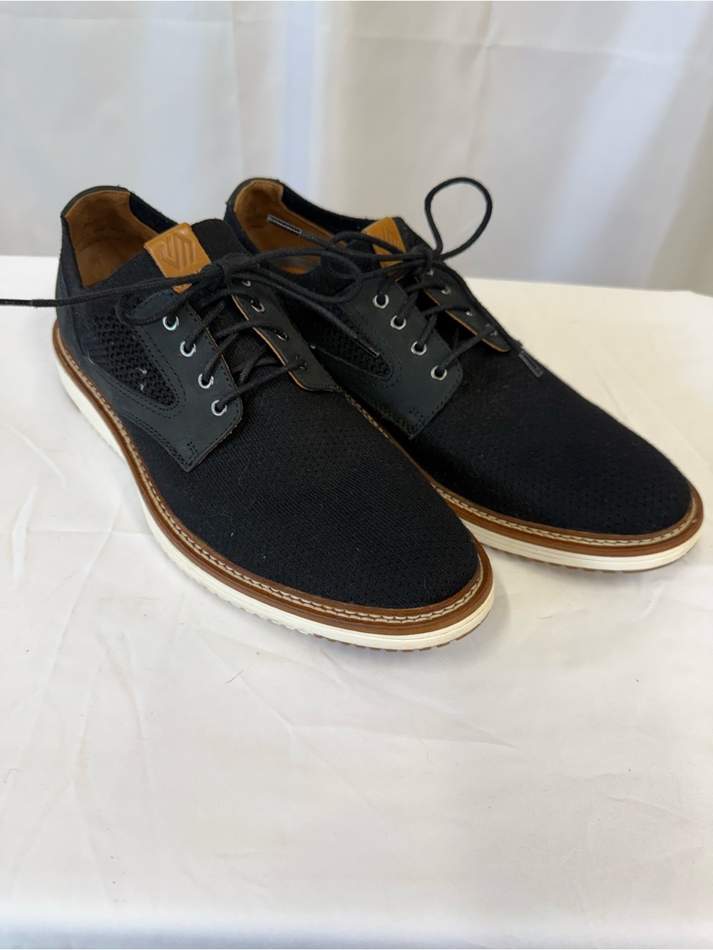 Johnston & Murphy Upton Knit Plain Toe Dress Shoes Men 9 Dress Office Casual